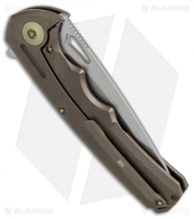 WE Knife Co. 611J Frame Lock Knife Bronze Titanium (3.75" Stonewash) 3 WE Knife Co. 611J Frame Lock Knife Bronze Titanium (3.75" Stonewash) - Image 3