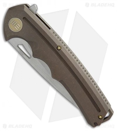 WE Knife Co. 611J Frame Lock Knife Bronze Titanium (3.75" Stonewash) 2 WE Knife Co. 611J Frame Lock Knife Bronze Titanium (3.75" Stonewash) - Image 2
