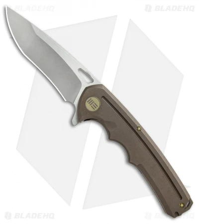 WE Knife Co. 611J Frame Lock Knife Bronze Titanium (3.75" Stonewash) 1 WE Knife Co. 611J Frame Lock Knife Bronze Titanium (3.75" Stonewash)