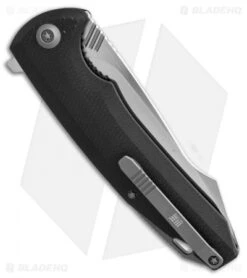 WE Knife Co. 617B Liner Lock Flipper Knife Black G-10 (3.8" Satin) -We Knife Co Shop WE knife co 617B black G10 satin BHQ 51705 er side