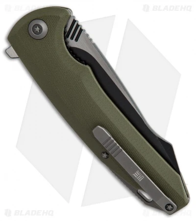 WE Knife Co. 617C Liner Lock Flipper Knife Green G-10 (3.8" Black, Satin) 3 WE Knife Co. 617C Liner Lock Flipper Knife Green G-10 (3.8" Black, Satin) - Image 3