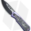 WE Knife Co. Baloo Frame Lock Knife Purple Ti/CF (3.3" Black SW) WE21033-3