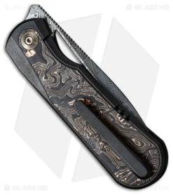 WE Knife Co. Baloo Frame Lock Knife Ti/Copper CF (3.3" Damasteel) WE21033-DS1 3 WE Knife Co. Baloo Frame Lock Knife Ti/Copper CF (3.3" Damasteel) WE21033-DS1 -We Knife Co Shop WE knife co baloo fl ti copper cf damasteel BHQ 165214 jr side