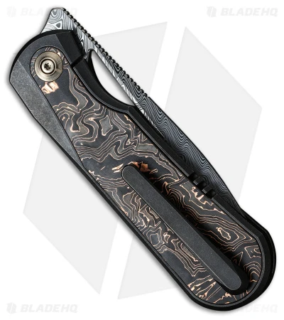 WE Knife Co. Baloo Frame Lock Knife Ti/Copper CF (3.3" Damasteel) WE21033-DS1 2 WE Knife Co. Baloo Frame Lock Knife Ti/Copper CF (3.3" Damasteel) WE21033-DS1 - Image 2