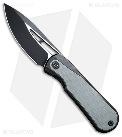 WE Knife Co. Baloo Frame Lock Knife Black Ti/Gray G-10 (3.3" Black SW) WE21033-1 1 WE Knife Co. Baloo Frame Lock Knife Black Ti/Gray G-10 (3.3" Black SW) WE21033-1