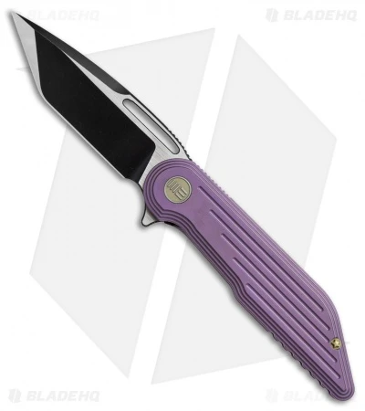 WE Knife Co. 616A Resonance Frame Lock Knife Purple Titanium (3.1" Black, Satin) 1 WE Knife Co. 616A Resonance Frame Lock Knife Purple Titanium (3.1" Black, Satin)