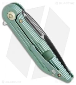 WE Knife Co. 616C Resonance Frame Lock Knife Teal Titanium (3.1" Black, Satin) -We Knife Co Shop WE knives 616C Resonance teal ti black satin BHQ 51869 er side jr