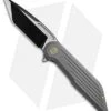 WE Knife Co. 616E Resonance Frame Lock Knife Gray Titanium (3.1" Black, Satin)
