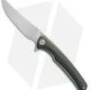 WE Knife Co. 704CF-C Liner Lock Knife Carbon Fiber/Green Ti (3.6" Hand Rubbed)