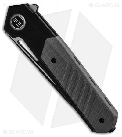 WE Knife Co. Arsenal Frame Lock Knife Black Titanium/Gray G-10 (3.5" Two Tone) 2 WE Knife Co. Arsenal Frame Lock Knife Black Titanium/Gray G-10 (3.5" Two Tone) - Image 2