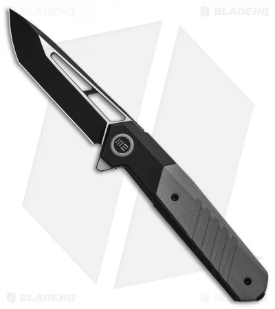 WE Knife Co. Arsenal Frame Lock Knife Black Titanium/Gray G-10 (3.5" Two Tone) 1 WE Knife Co. Arsenal Frame Lock Knife Black Titanium/Gray G-10 (3.5" Two Tone)