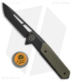 WE Knife Co. Arsenal Frame Lock Knife Black Titanium/Green G-10 (3.5" Black) 7 WE Knife Co. Arsenal Frame Lock Knife Black Titanium/Green G-10 (3.5" Black) -We Knife Co Shop We Knife Co Arsenal Frame Lock Knife Black Ti Green G 10 3in 5cm Black BHQ 137731 td size