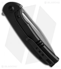 WE Knife Co. Beacon Frame Lock Knife Black Titanium (3.5" Bead Blast) -We Knife Co Shop We Knife Co Beacon Frame Lock Black Titanium 3in 5cm Bead Blast BHQ 138569 td side