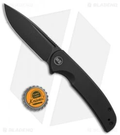 WE Knife Co. Beacon Frame Lock Knife Black Titanium (3.5" Black Stonewash) -We Knife Co Shop We Knife Co Beacon Frame Lock Black Titanium 3in 5cm Black Stonewash BHQ 138568 td size