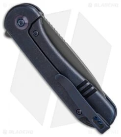 WE Knife Co. Elementum Frame Lock Blue Titanium (3" Stonewash 20CV) -We Knife Co Shop We Knife Co Elementum Frame Lock Blue Ti 3in Stonewash 20CV BHQ 138572 td side