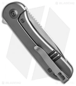 WE Knife Co. Elementum Frame Lock Gray Titanium (3" Satin 20CV) -We Knife Co Shop We Knife Co Elementum Frame Lock Gray Ti 3in Satin 20CV BHQ 138571 td side