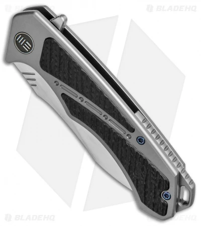 WE Knife Co. Minitor Flipper Knife Gray Ti/CF (3.4" Satin) 801D 2 WE Knife Co. Minitor Flipper Knife Gray Ti/CF (3.4" Satin) 801D - Image 2
