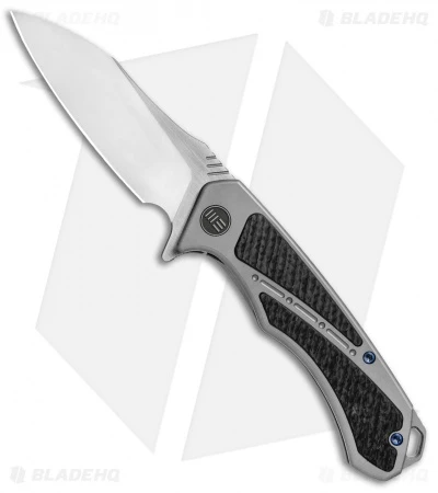 WE Knife Co. Minitor Flipper Knife Gray Ti/CF (3.4" Satin) 801D 1 WE Knife Co. Minitor Flipper Knife Gray Ti/CF (3.4" Satin) 801D