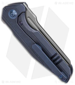 WE Knife Co. StarHawk Frame Lock Knife Blue Titanium (2.8" BB) WE21017-4 -We Knife Co Shop We Knife Co Starhawk FLK Blue Ti 2in BB BHQ 151738 td side