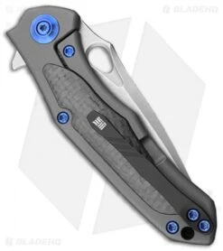 WE Knife Co. Vapor Frame Lock Knife Gray Ti/Carbon Fiber (2.95" SW) 804D 5 WE Knife Co. Vapor Frame Lock Knife Gray Ti/Carbon Fiber (2.95" SW) 804D -We Knife Co Shop We Knife Co Vapor FL Gray Ti CF SW 804D BHQ 83818 jr side