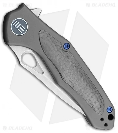 WE Knife Co. Vapor Frame Lock Knife Gray Ti/Carbon Fiber (2.95" SW) 804D 2 WE Knife Co. Vapor Frame Lock Knife Gray Ti/Carbon Fiber (2.95" SW) 804D - Image 2
