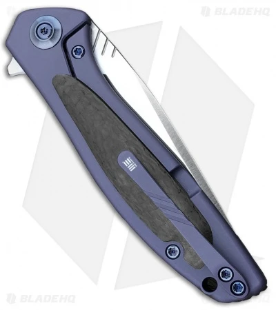 WE Knife Co. Wisp Frame Lock Knife Blue Ti/Carbon Fiber (3.2" Satin) 805B 2 WE Knife Co. Wisp Frame Lock Knife Blue Ti/Carbon Fiber (3.2" Satin) 805B - Image 2