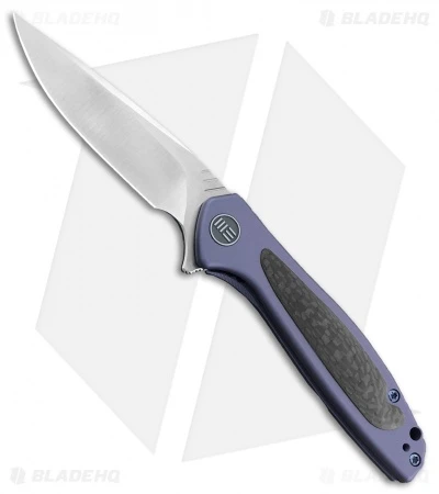 WE Knife Co. Wisp Frame Lock Knife Blue Ti/Carbon Fiber (3.2" Satin) 805B 1 WE Knife Co. Wisp Frame Lock Knife Blue Ti/Carbon Fiber (3.2" Satin) 805B