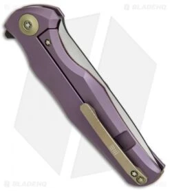 WE Knife Co. 601 Frame Lock Knife Purple Titanium (3.75" Two-Tone) -We Knife Co Shop we knife co 601 purple two tone 601 purple bronze hardware BHQ 37503 er side