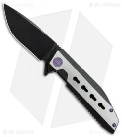 WE Knife Co. 602C Frame Lock Knife Two-Tone Titanium (3.6" Black SW)