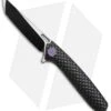 WE Knife Co. 604A Tanto Frame Lock Knife Black Titanium (3.8" Black, Satin)