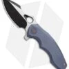 WE Knife Co. 605B Frame Lock Knife Blue Titanium (3" Black, Satin)