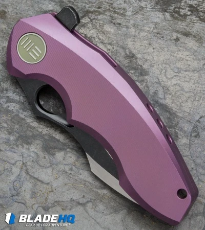 WE Knife Co. 605F Frame Lock Knife Purple Titanium (3" Satin, Black) 2 WE Knife Co. 605F Frame Lock Knife Purple Titanium (3" Satin, Black) - Image 2