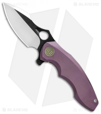 WE Knife Co. 605F Frame Lock Knife Purple Titanium (3" Satin, Black) 1 WE Knife Co. 605F Frame Lock Knife Purple Titanium (3" Satin, Black)