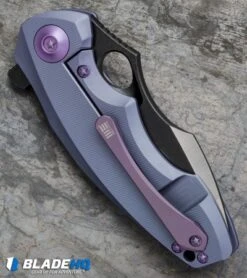 WE Knife Co. 605G Frame Lock Knife Blue Titanium (3" Satin, Black) 5 WE Knife Co. 605G Frame Lock Knife Blue Titanium (3" Satin, Black) -We Knife Co Shop we knife co 605G blue ti BHQ 37789 er side