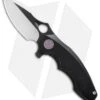 WE Knife Co. 605H Frame Lock Knife Black Titanium (3" Satin, Black)