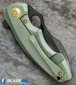 WE Knife Co. 605I Frame Lock Knife Green Titanium (3" Satin, Black) 5 WE Knife Co. 605I Frame Lock Knife Green Titanium (3" Satin, Black) -We Knife Co Shop we knife co 605I green ti BHQ 37791 er side