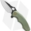 WE Knife Co. 605I Frame Lock Knife Green Titanium (3" Satin, Black)