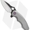 WE Knife Co. 605J Frame Lock Knife Gray Titanium (3" Satin, Black)