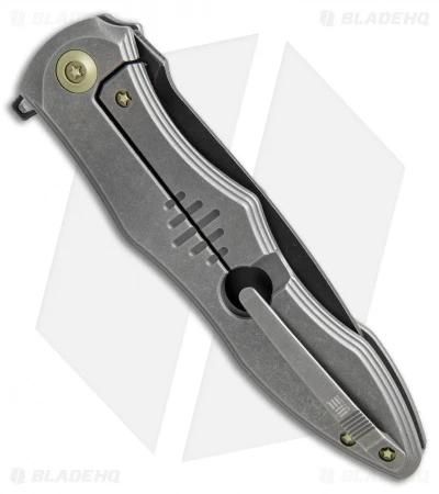We Knife Co. 613E Frame Lock Knife Gray Titanium (4.25" Black) 3 We Knife Co. 613E Frame Lock Knife Gray Titanium (4.25" Black) - Image 3