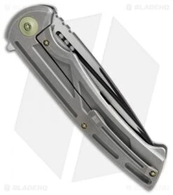 We Knife Co. 614E Frame Lock Knife Gray Titanium (4.125" Black/Satin) -We Knife Co Shop we knife co 614E gray ti black satin BHQ 51341 er side