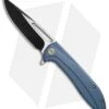 We Knife Co. Cirrus 615C Frame Lock Knife Blue Titanium (3.7" Black/Satin)