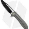 We Knife Co. Cirrus 615H Frame Lock Knife Gray Titanium (3.7" Black/Satin)