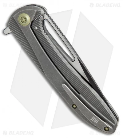 We Knife Co. Cirrus 615H Frame Lock Knife Gray Titanium (3.7" Black/Satin) 3 We Knife Co. Cirrus 615H Frame Lock Knife Gray Titanium (3.7" Black/Satin) - Image 3