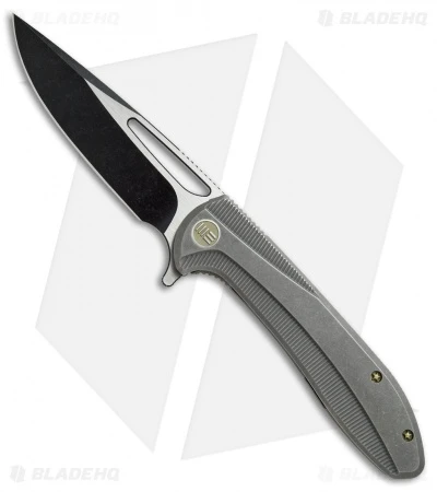 We Knife Co. Cirrus 615H Frame Lock Knife Gray Titanium (3.7" Black/Satin) 1 We Knife Co. Cirrus 615H Frame Lock Knife Gray Titanium (3.7" Black/Satin)