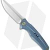 WE Knife Co. 601 Frame Lock Knife Blue Titanium (3.75" Satin)