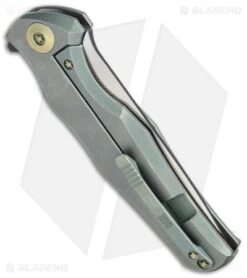 WE Knife Co. 601 Frame Lock Knife Green Titanium (3.75" Two-Tone) 5 WE Knife Co. 601 Frame Lock Knife Green Titanium (3.75" Two-Tone) -We Knife Co Shop we knives 601 green two tone side cm